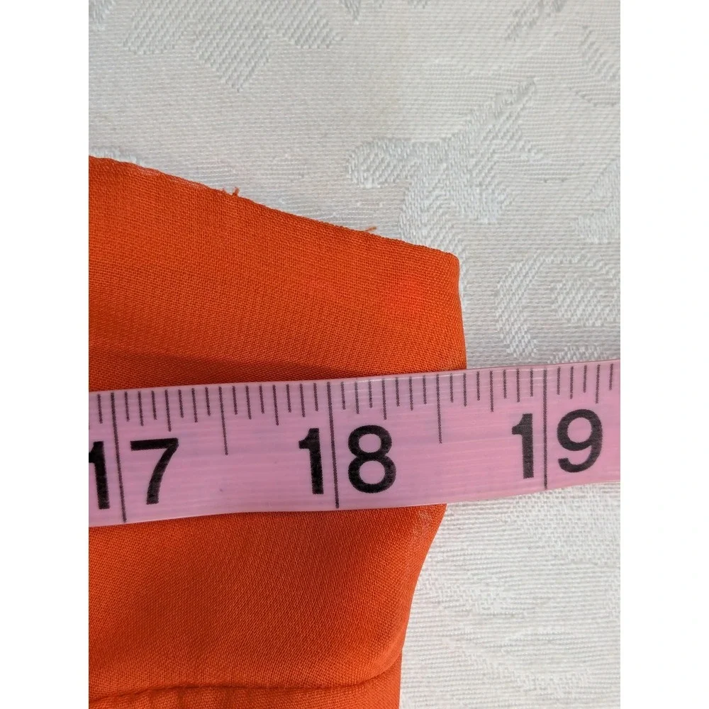 Old Navy Orange Coral Mandala Print V-Neck Spaghetti Strap Maxi Dress M - Picture 7 of 10